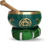 Green Tree Candle Brass Singing Bowl